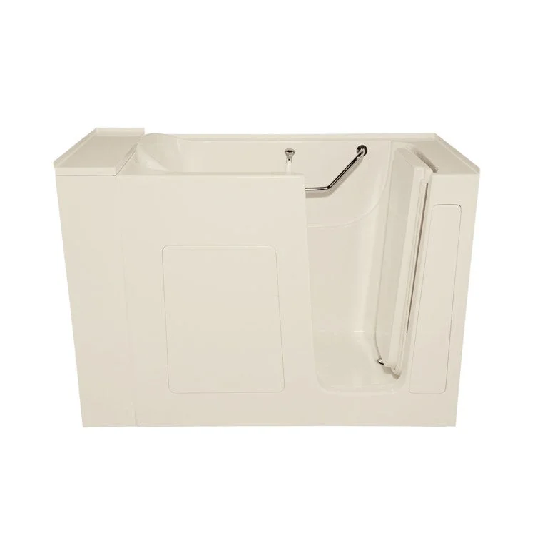 Combination Tub Designer Collection Walk-in 52 x 30 x 40 Inch Left Hand Drain Biscuit