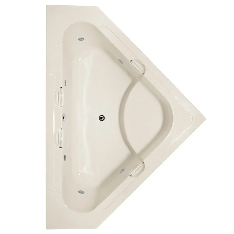 Combination Tub Designer Collection Whitney 62 x 62 x 21 Inch Center Drain Biscuit Corner