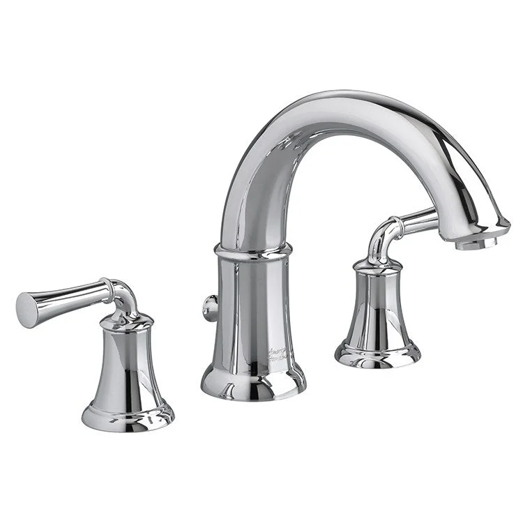 Portsmouth Two Handle Roman Tub Faucet without Handshower for Flash Valve