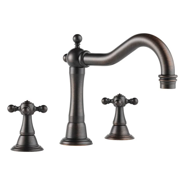 Tresa Two Handle Roman Tub Faucet with Cross Handles