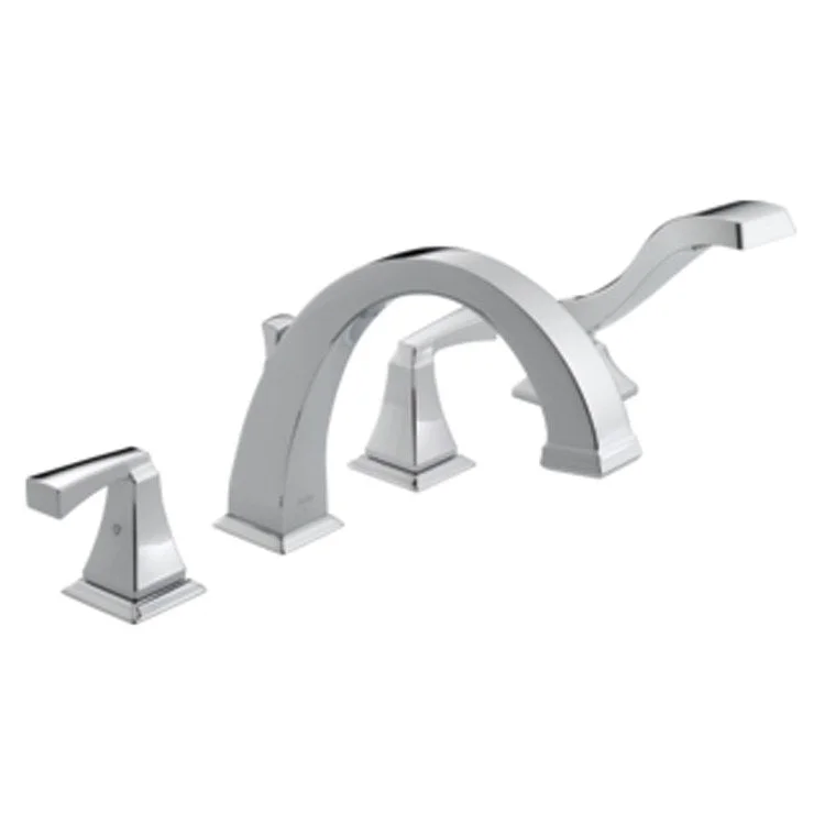 Dryden Two Handle 4-Hole Roman Tub Faucet with Handshower