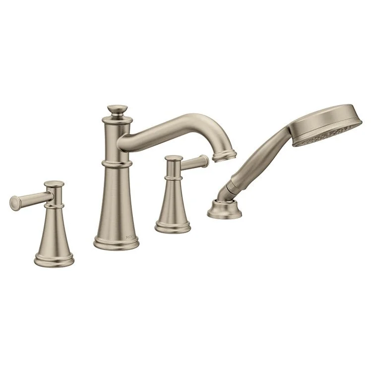 Belfield Two Handle Roman Tub Faucet with Handshower