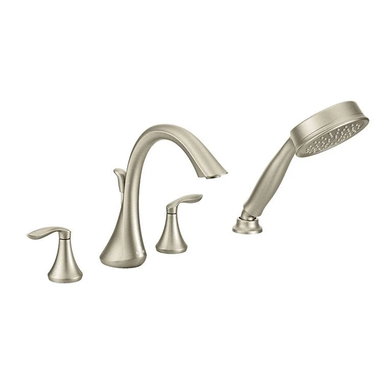 Eva Two Handle Roman Tub Faucet with Handshower