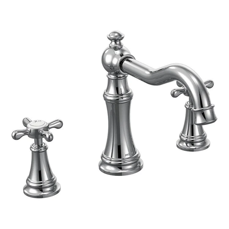 Weymouth Two-Handle High Arc Roman Tub Faucet with Lever Handles