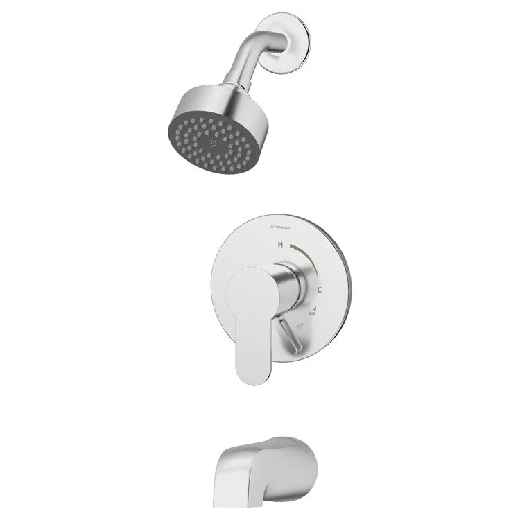 Identity Wall-Mount Tub and Shower Faucet Trim Kit with Single Handle without Valve (1.5 GPM)