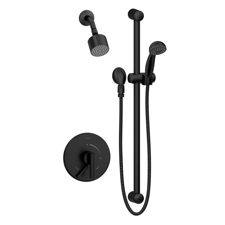 Dia Single Handle Wall-Mount Shower Faucet Trim with Handshower without Valve (1.5 GPM)