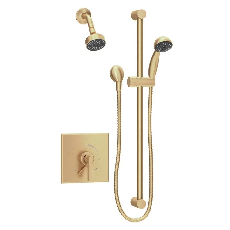 Duro Single Handle Wall-Mount Shower Faucet Trim with Handshower without Valve (1.5 GPM)