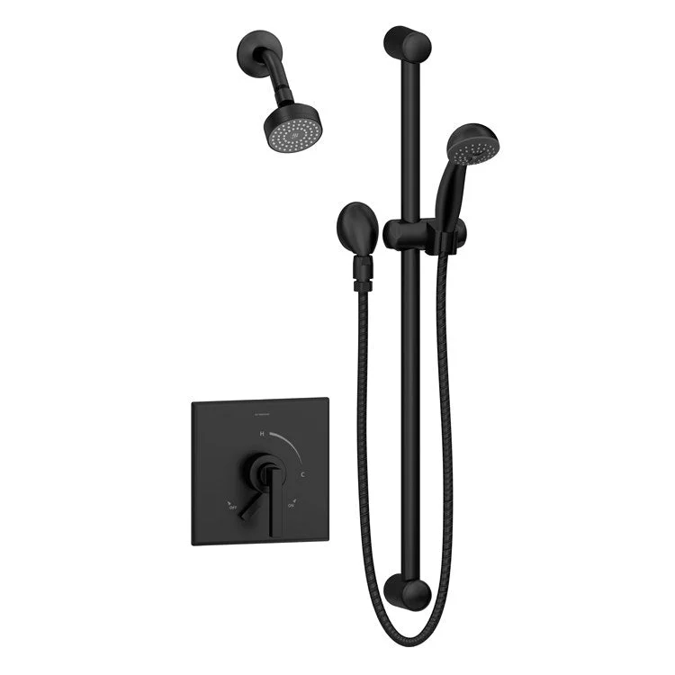 Duro Single Handle Wall-Mount Shower Faucet Trim with Handshower without Valve (1.5 GPM)