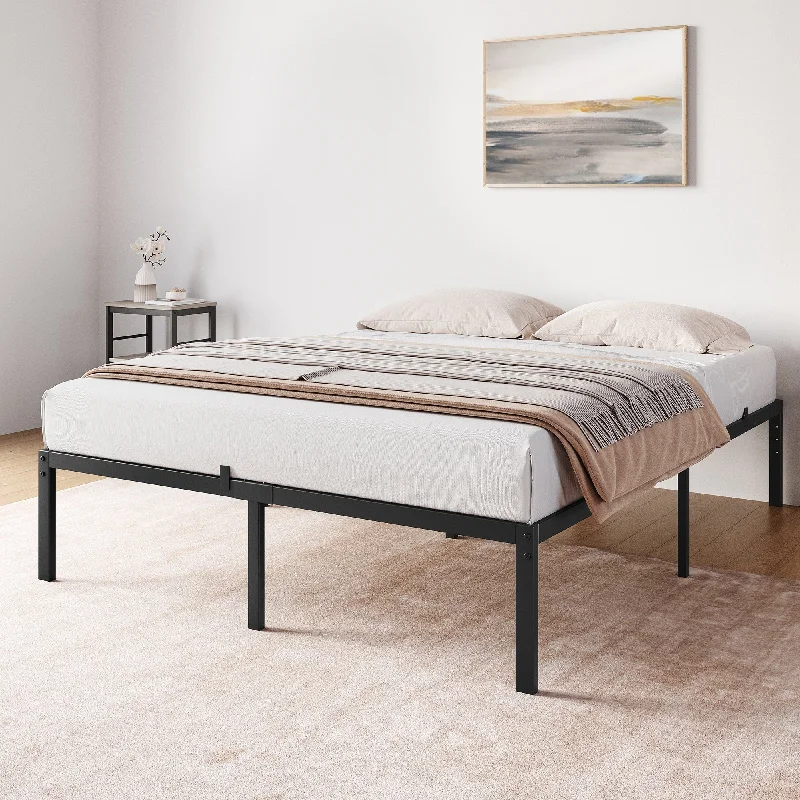 14 Inch Bed Frame Metal Platform with Storage