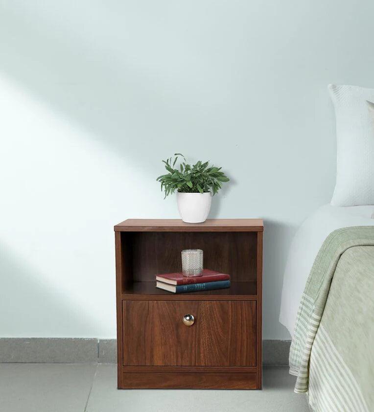 Bedside Table in Matte Finish with Drawer