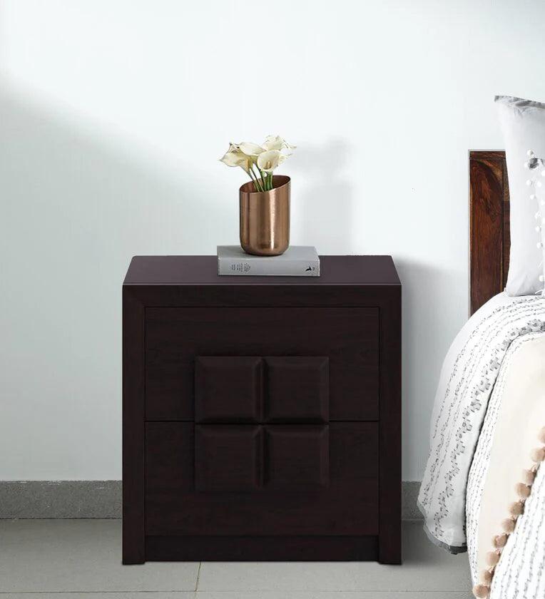 Choco Bedside Table in Vermont Finish with Drawers