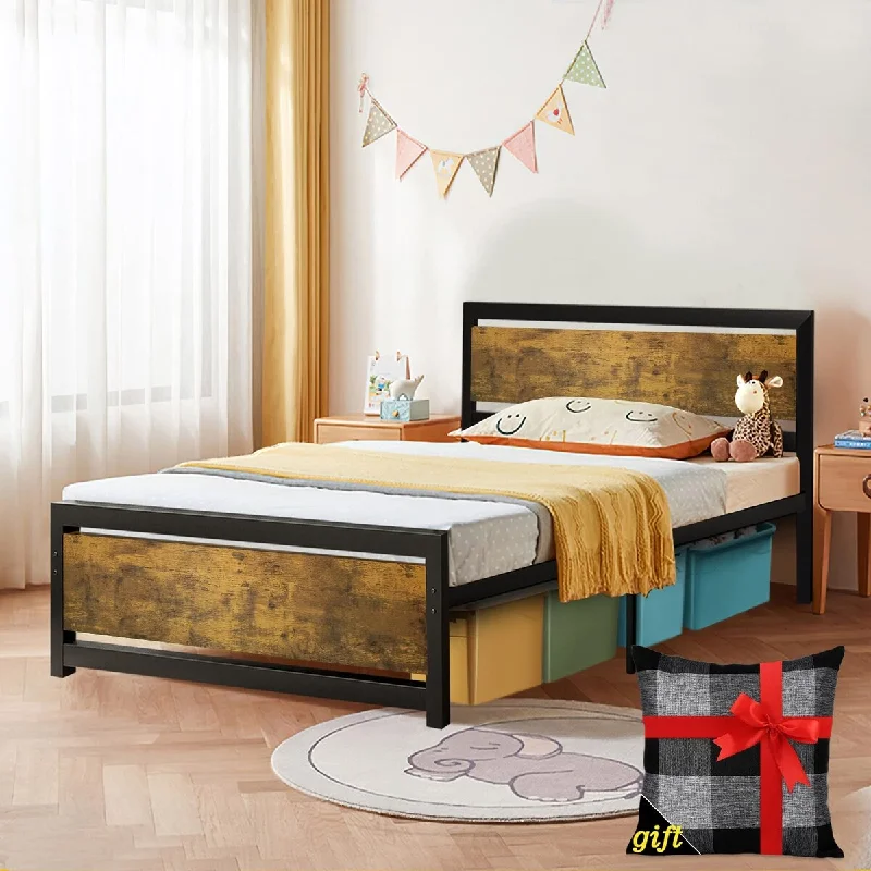 Full/Twin/ Queen/ King Metal Platform Bed Frame