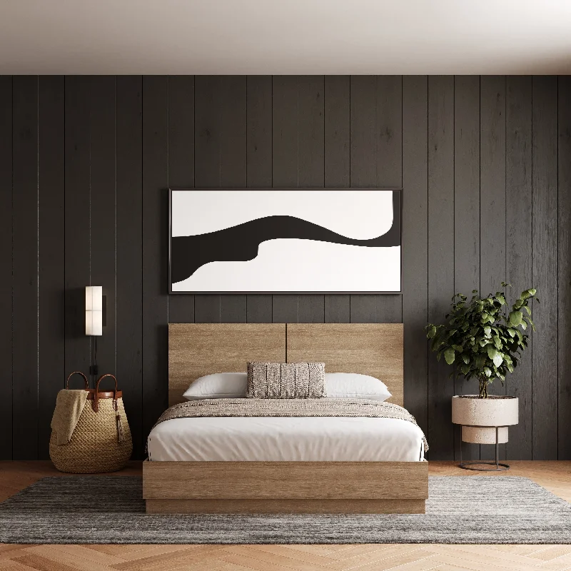 Milano Platform Bed with Headboard