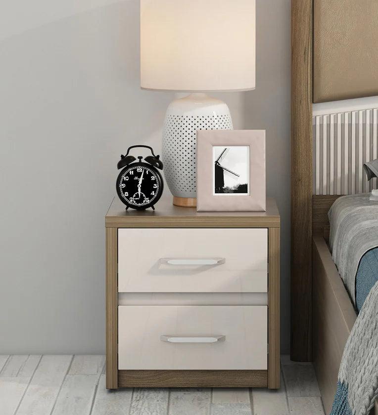 Nora Bedside Table in Lyon Walnut Finish