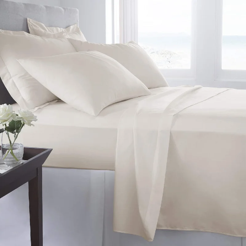 Portland Place - 300 Thread Count Ivory King, Combed Egyptian Cotton Sateen Sheet Sets