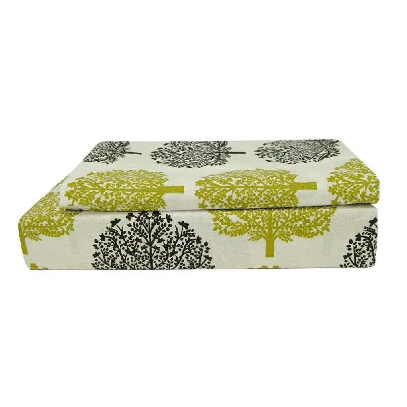 200 Thread-count Organic Cotton Tree Blossom Printed Sheet Set