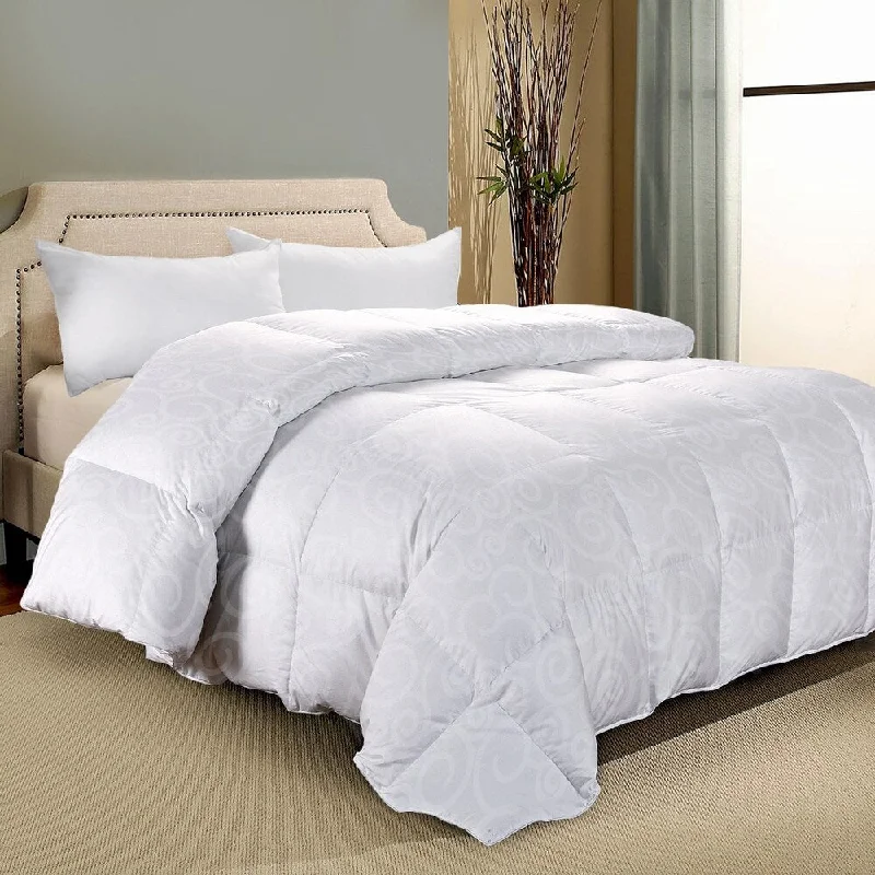 300 Thread Count Cotton Damask Down Alternative Comforter