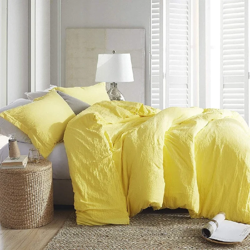 Natural Loft Oversized Comforter Set - Limelight Yellow