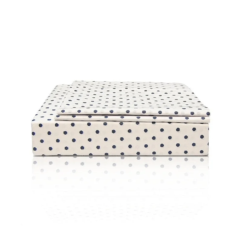 Portland Place 200TC Cotton Multi Twin Mini Dots Sheet Set