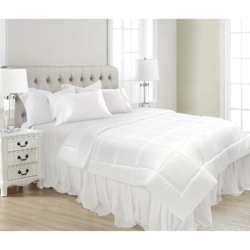 White Ultra-Soft Microfiber Comforter-Duvet Filler