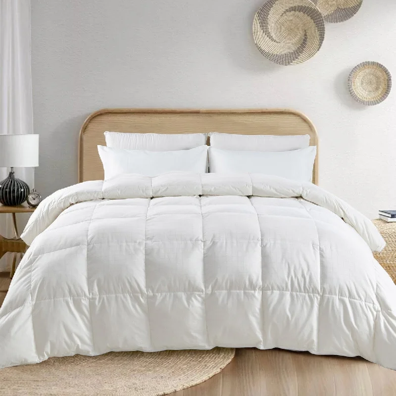 300TC Cotton Goose Feather and Down Comforter, from Lightweight to Heavy Weight