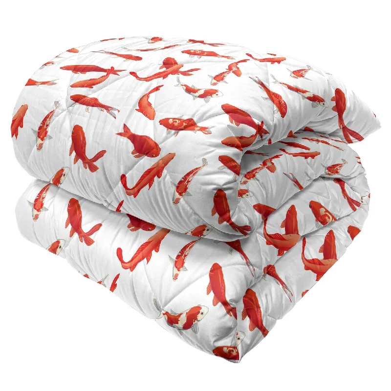 Ambesonne Koi Fish Down Alternative Comforter