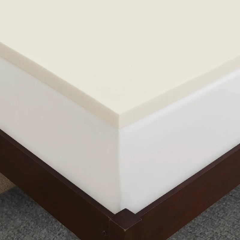 Cool Breeze Ventilated 1-inch Memory Foam Mattress Topper