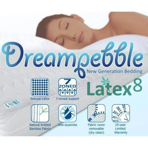 Dreampebble Full Natural Latex 8 Mattress