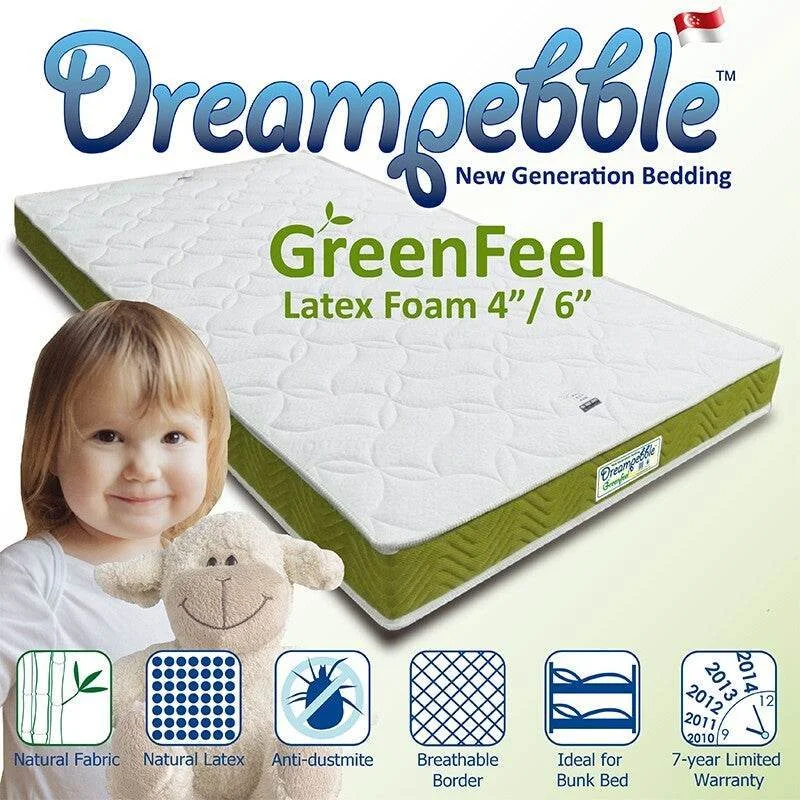 Dreampebble Greenfeel 4"/6" Mattress