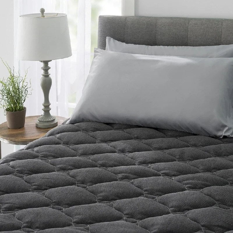 Kotter Home Midnight Grey Mattress Pad