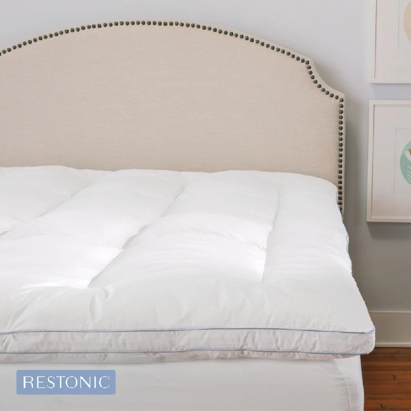 Restonic Deluxe 3-inch Memory Foam and Fiber Hybrid Mattress Topper