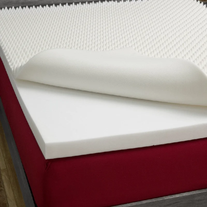 Slumber Solutions Highloft Mattress MakeOver 3-inch Memory Foam Mattress Topper