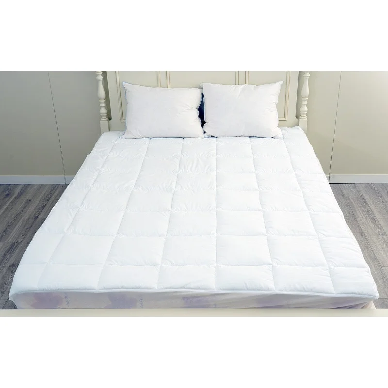 Springloft™ Allergy Protection Microfiber Mattress Pad - White