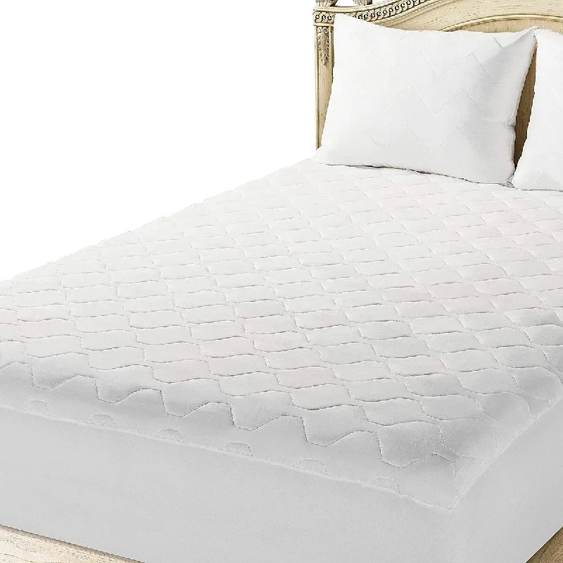 THE GRAND RV Short Queen Mattress Pad - Fitted, Hypoallergenic Camper Queen Mattress Cover 60x75 - White