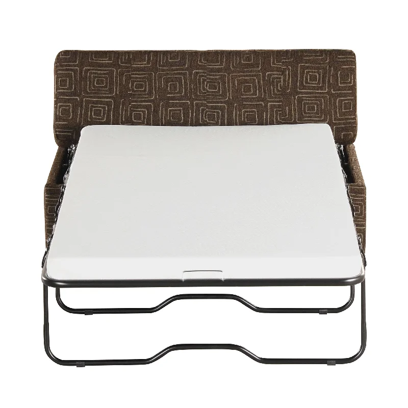 Twin Size Folding Ottoman Sleeper Bed with Mattress, Convertible Guest Bed