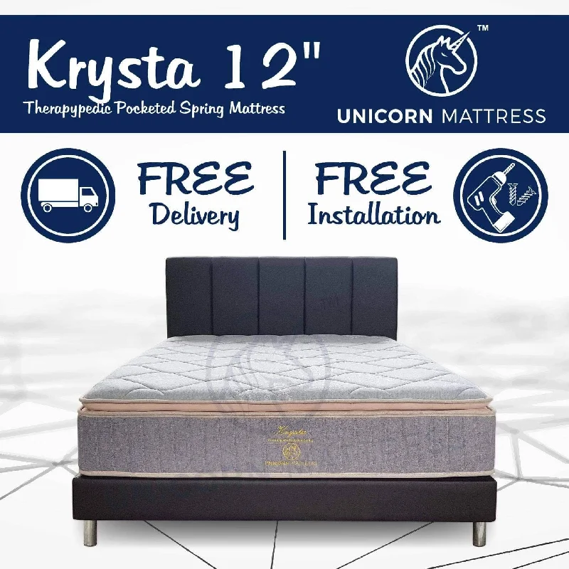 Unicorn Krysta Therapypedic 12" Pocketed Spring Mattress