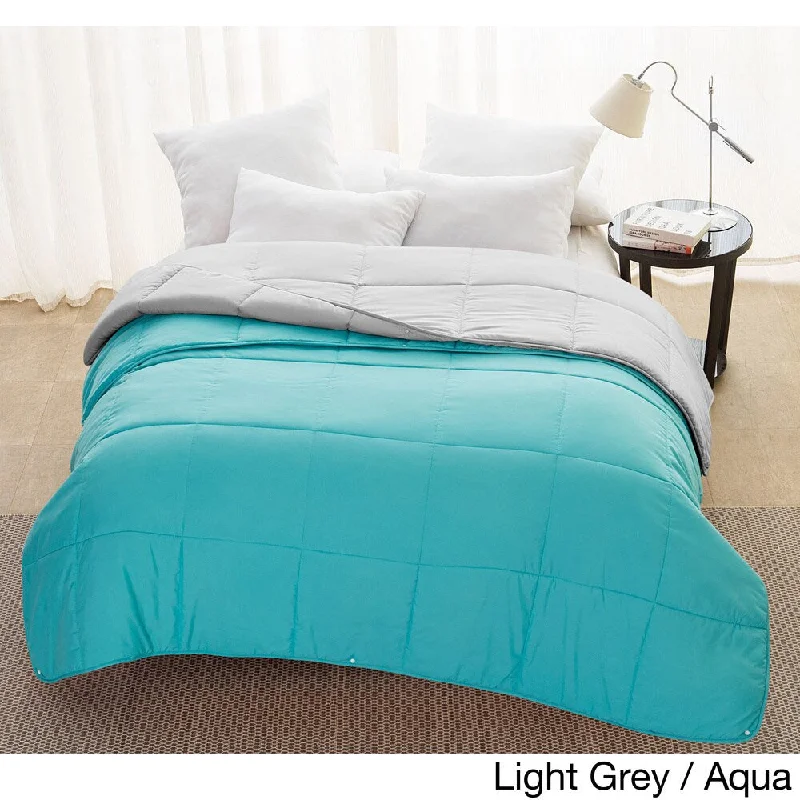 VCNY 3-IN-1 All Seasons Down Alternative Snap Comforter