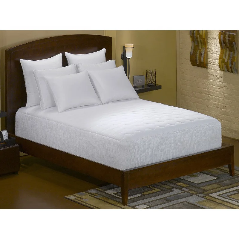 Waverly Cotton Hypoallergenic Mattress Pad - White